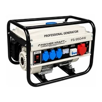 Fischer Kraft benzines áramfejlesztő – 9500 W, 3 fázis, 220–380 V FS-9504W
