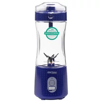 Kraft&Dele akkumulátoros turmixgép – 380 ml, USB-C töltéssel, 2 × 3000 mAh, kék KD4171
