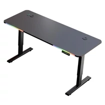Elektromosan állítható gamer asztal RGB világítással – 140×60 cm holm8810