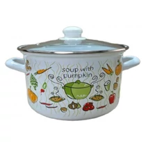 Zöldség mintás zománcozott lábas 24 cm 6.2 L 481678