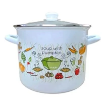 Zöldség mintás zománcozott fazék 28 cm 14 L 481708