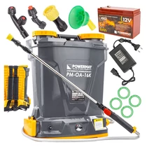 Powermat Akkumulátoros permetező 16L + 4 db fúvóka készlet PM-OA-16K