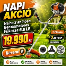 Haina 3 az 1-ben Benzinmotoros Fűkasza – 6,8 LE H-1537