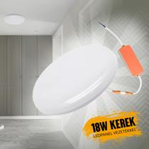 18W kerek led panel vezetékkel