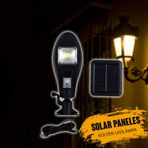 Napelemes kültéri LED lámpa különálló szolár panellel 120W JX-258