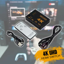 HDMI 4K UHD switch távirányítóval UH501