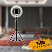 Selfie körlámpa állvánnyal 26cm - QX260