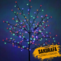 Sakurafa színes leddel