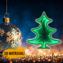 Ledes karácsonyfa ablakdísz 3D hatással