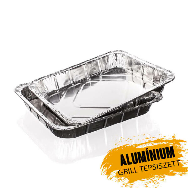 Alumínium grill tepsiszett 2 részes