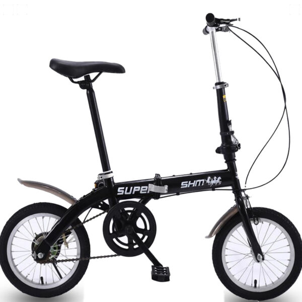 CityGo 14 colos összecsukható felnőtt kerékpár (fekete) - holm9881