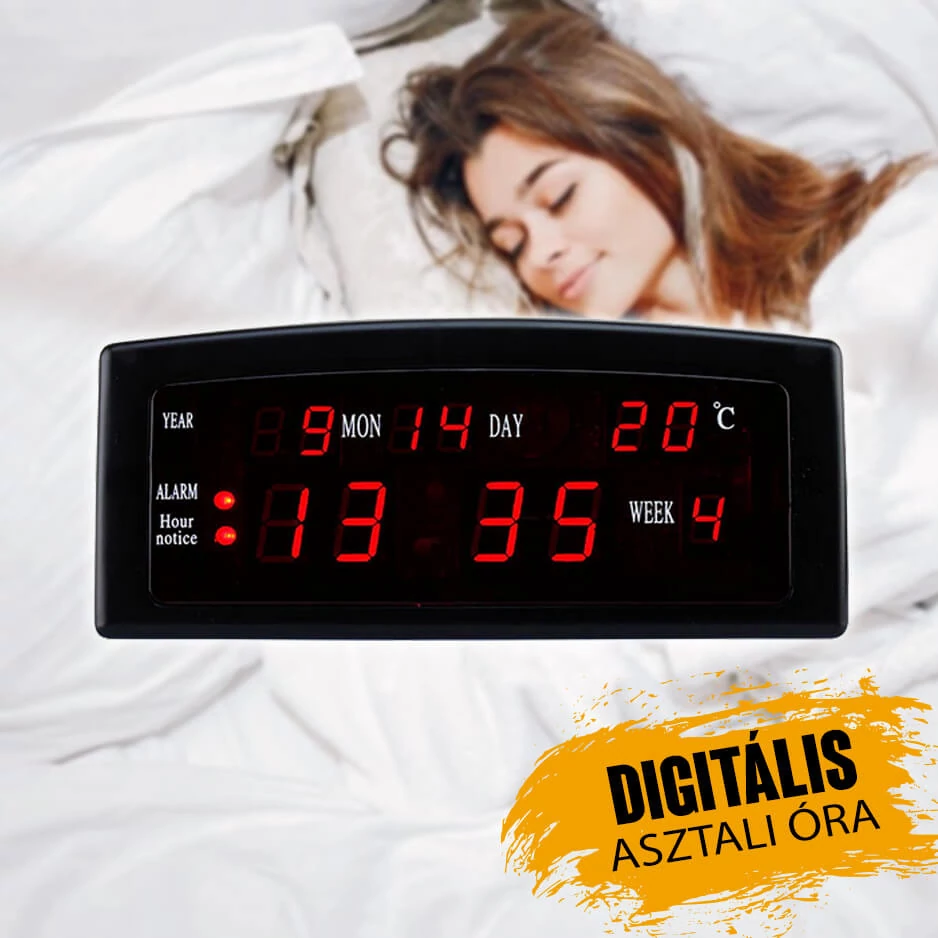 Digitális ébresztőóra LED kijelzővel FB909