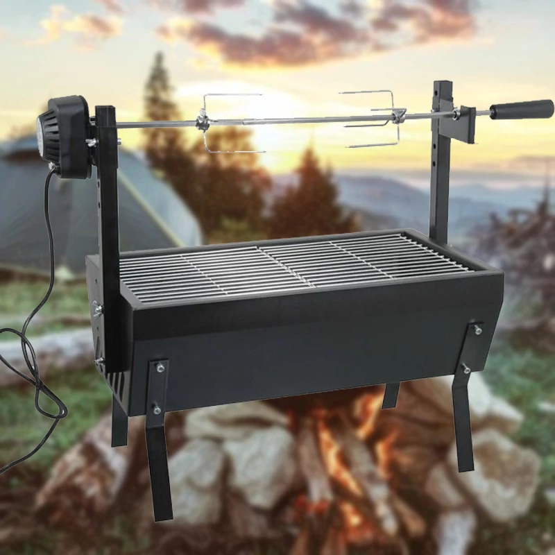 Faszén grill BARBECUE 60cm 230V motorral 13036