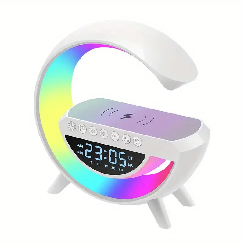 RGB LED wireless töltős bluetooth óra KP-3401 KE23-463