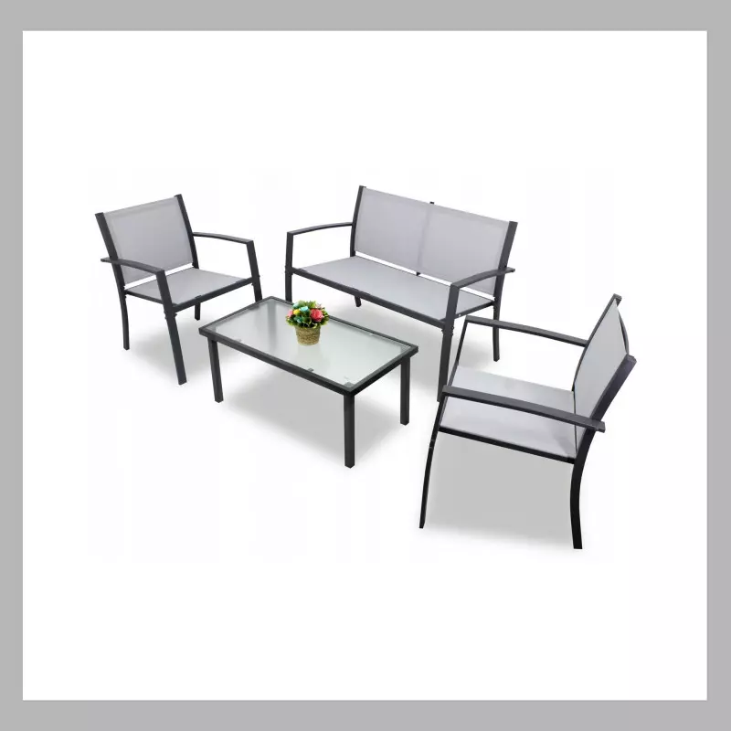 Kerti bútor készlet, 2db fotel, pad és asztal ADG.ANH0846