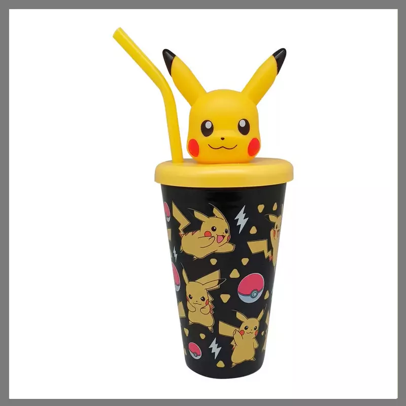 Pokémon Pikachu műanyag 3D szívószálas pohár 443 ml EWA00028PK