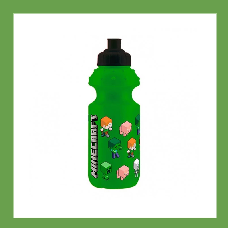 MINECRAFT GREEN MŰANYAG KULACS, SPORTPALACK 350 ML EWA00021MC