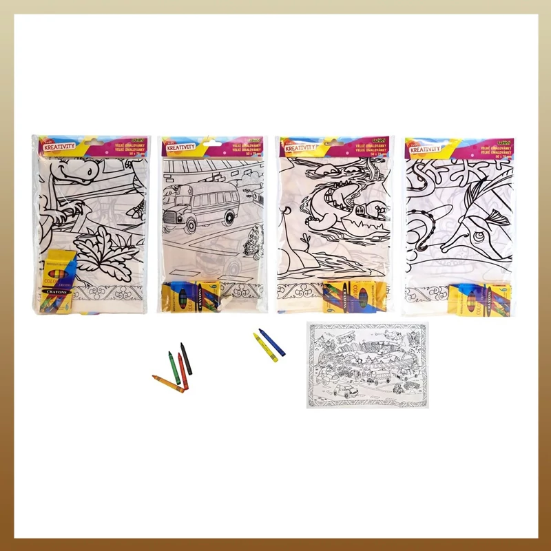 Kifestőkönyv 50x70cm + 6db zsírkréta 034057