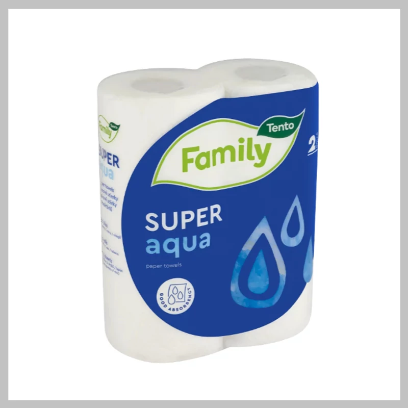 Tento Family Super Aqua papírtörlő 2 rétegű 2 tekercs 32100750