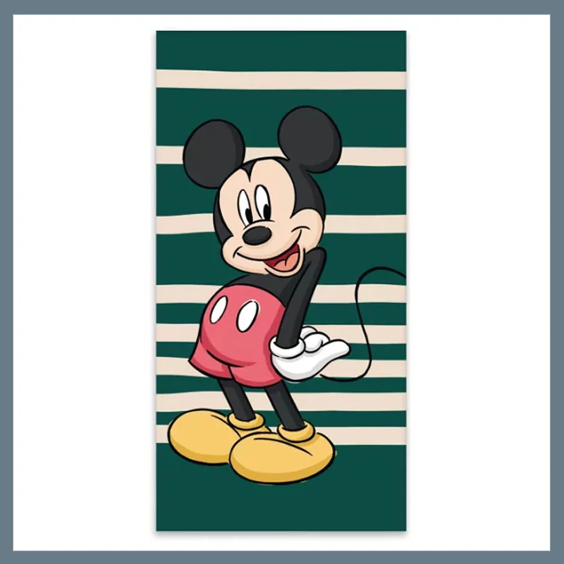 Disney Mickey Green fürdőlepedő, strand törölköző 60x120cm BRM016002