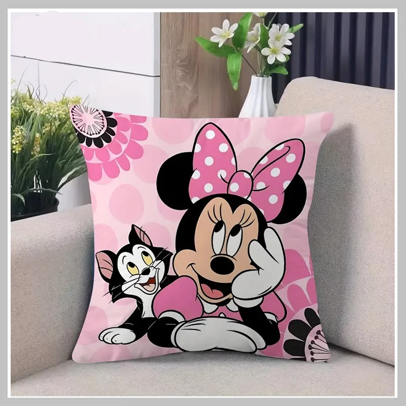 Minnie Egér & Cica rózsaszín párnahuzat 45x45 cm RM1097183