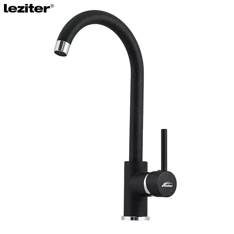 LEZITER Noril mosogató csaptelep fekete ZS-7018-Black