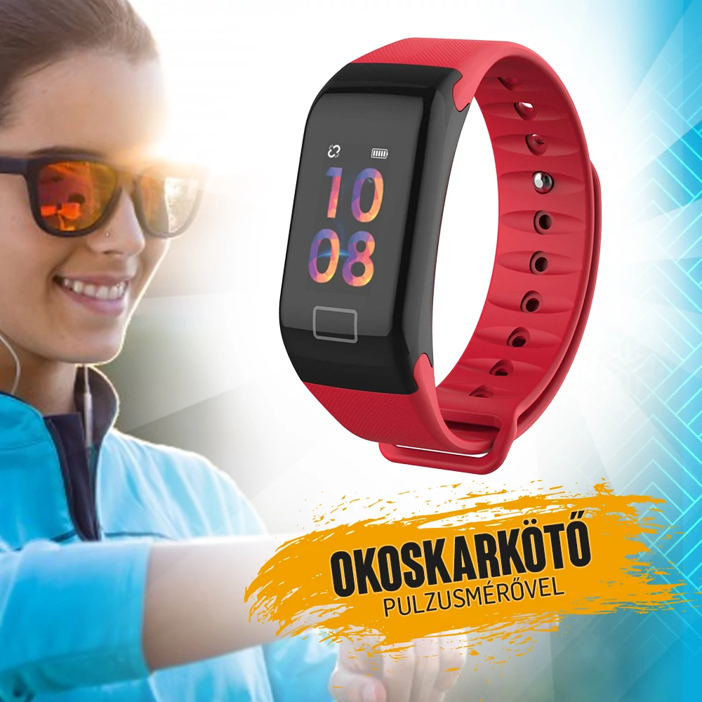 Wearfit pulzusmérős okoskarkötő