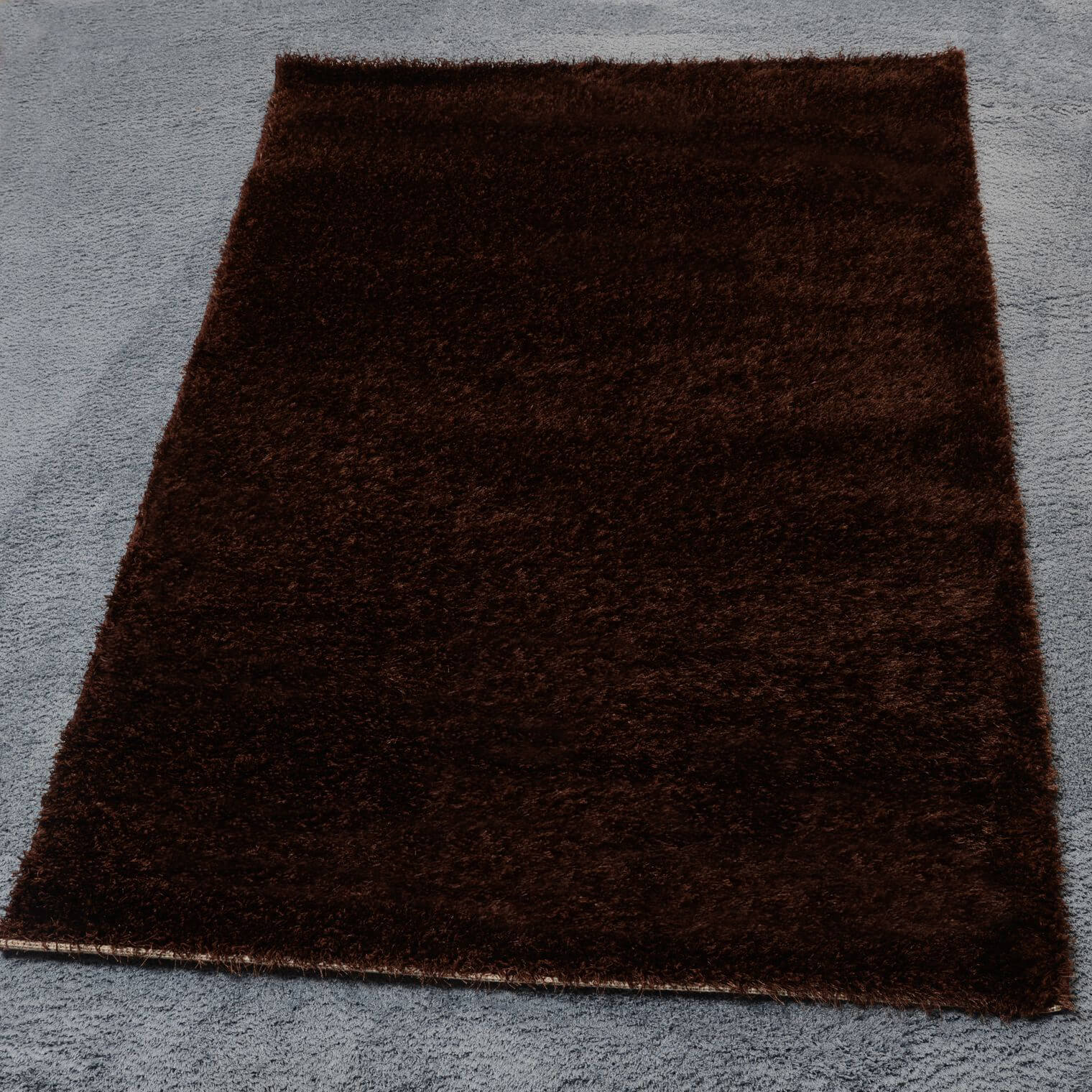 Puffy egyszínű szőnyeg 60x220 cm - sötétbarna