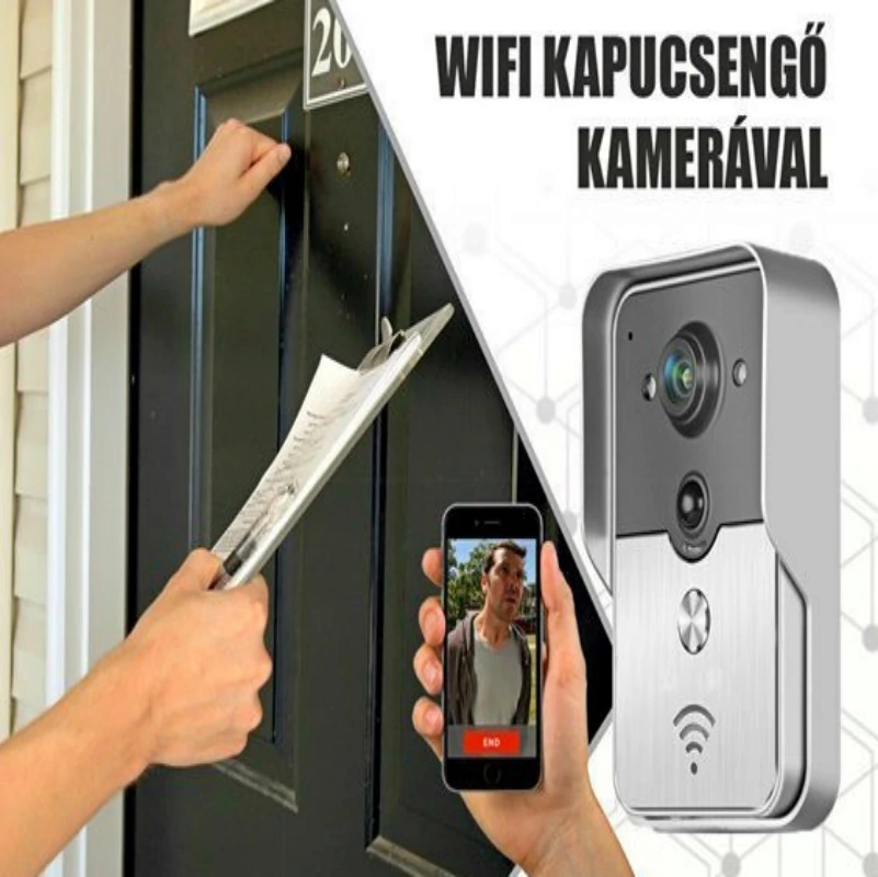 Wifi-s kapucsengő kamerával